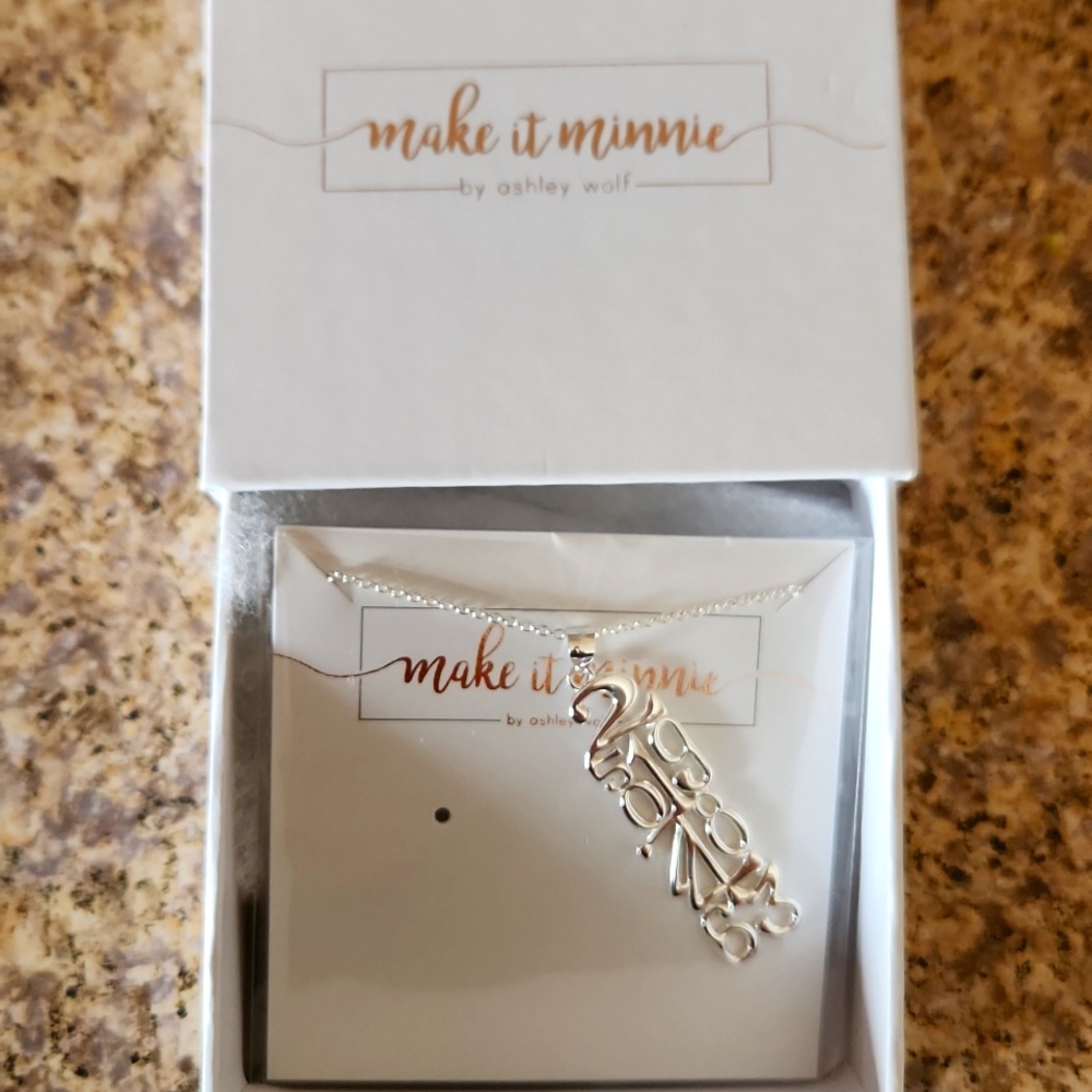 Make it Minnie "Small World" necklace